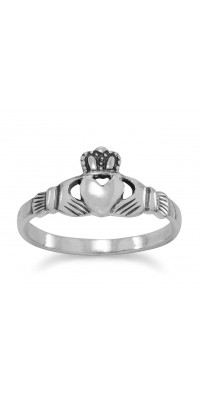 Claddagh Small Sterling Silver Ring