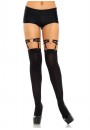 Black Heart Leg Garters