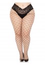 Diamond Fence Net Boyshort Pantyhose 