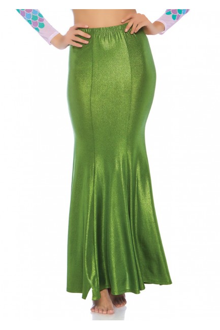 Green Shimmer Spandex Mermaid Skirt