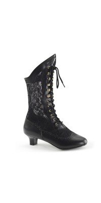 Victorian Dame Black Lace Boots