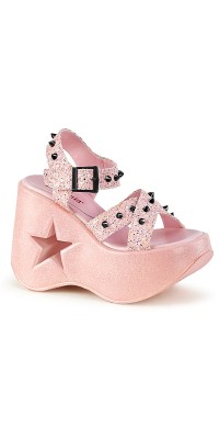 Dynamite Star Womens Platform Candy Pink Sandal