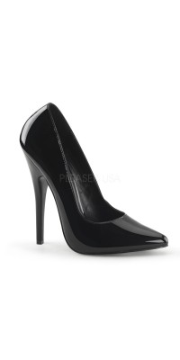 Classic Black 6 Inch High Heel Pump