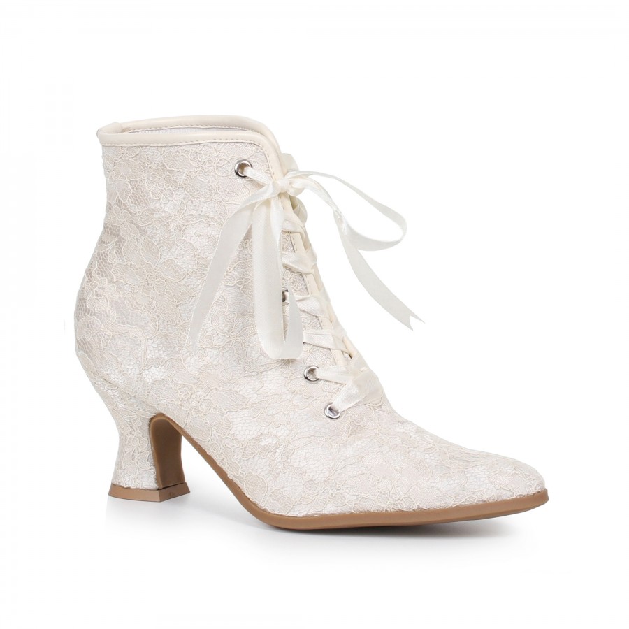 Ellie Shoes 2.5 Heel Women's Victorian Boot 8 / Brown