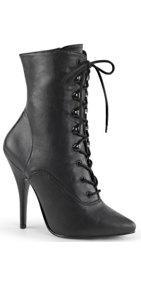 Seduce 1020 5 Inch Heel Black Ankle Boots