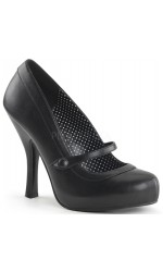 Cutie Pie Black Mary Jane Pin Up Pumps