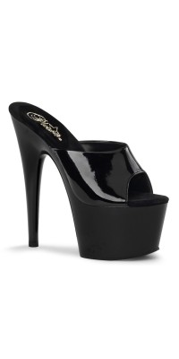 Adore Black Platform High Heel Mule