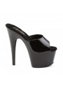 Adore Black Platform High Heel Mule