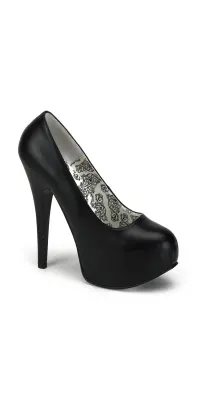 Teeze Black High Heel Platform Pump