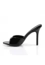 Classique Black Patent 4 Inch Mule