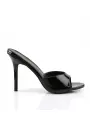 Classique Black Patent 4 Inch Mule