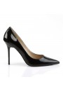 Classique Black Patent 4 Inch High Heel Pump