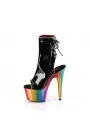 Rainbow Platform High Heel Ankle Boots