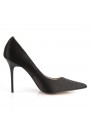 Classique Black Satin 4 Inch High Heel Pump