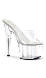 Adore Clear Platform High Heel Mule