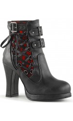 Corset Laced Crypto Gothic Ankle Boots