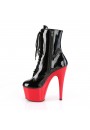 Red Platform Adore Black Ankle Boots