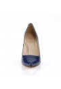 Classique Navy Patent 4 Inch High Heel Pump