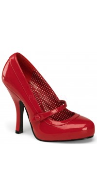 Cutie Pie Red Mary Jane Pin Up Pumps