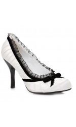 Satin Doll White High Heel Pump