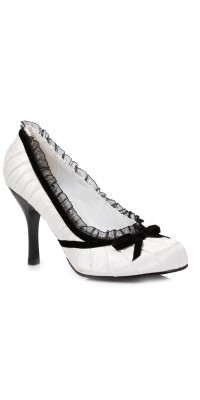 Satin Doll White High Heel Pump